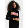 Black Wool-Cashmere Barbie Love Rollneck Sweater