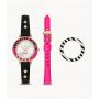  Barbie™ x Fossil Limited Edition Three-Hand Pink Leather Watch and Interchangeable Strap Box Set