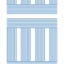 'Roman Holiday Grid' Wallpaper by Barbie™ - Denim