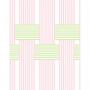 'Roman Holiday Woven' Wallpaper By Barbie™ - Pink Green