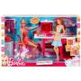 Barbie Stovetop To Tabletop Deluxe Kitchen and Doll Set