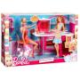 Barbie Stovetop To Tabletop Deluxe Kitchen and Doll Set