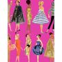 'Vintage Illustration' Wallpaper - 219 Barbie™ Pink