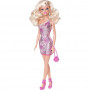 Barbie Glam doll with sparkly pink mini dress