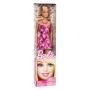 Basic blonde Barbie® Doll doll with pink dress with logo and hearts