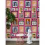 'Gallery Walls Illustrated' Wallpaper By Barbie™ - Pink