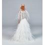 White Feathered Gown Barbie doll