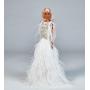 White Feathered Gown Barbie doll