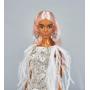 White Feathered Gown Barbie doll