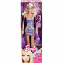 Barbie Glam doll with sparkly pink mini dress