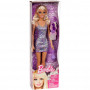 Barbie Glam doll with sparkly pink mini dress