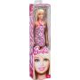 Barbie® Doll in striped dress with Barbie head logo