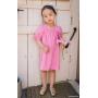 Little Nikki Dress Barbie Pink Linen