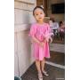 Little Nikki Dress Barbie Pink Linen