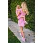 Little Nikki Dress Barbie Pink Linen