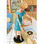 Barbie 1962 Dream House Reproduction with Blonde Doll, 3 Retro Outfits and Accessories Included, Mattel 75 Years Edition