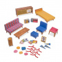 Barbie 1962 Dream House Reproduction with Blonde Doll, 3 Retro Outfits and Accessories Included, Mattel 75 Years Edition