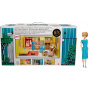 Barbie 1962 Dream House Reproduction with Blonde Doll, 3 Retro Outfits and Accessories Included, Mattel 75 Years Edition