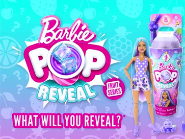  Barbie Pop Reveal Doll & Accessories, Rise & Surprise Fruit  Series Gift Set with Scented Doll, Squishy Scented Pet, Color Change,  Moldable Sand & More, 15+ Surprises : Toys & Games