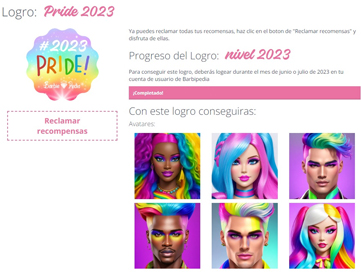 Get the Pride 2023 Avatars from BarbiePedia
