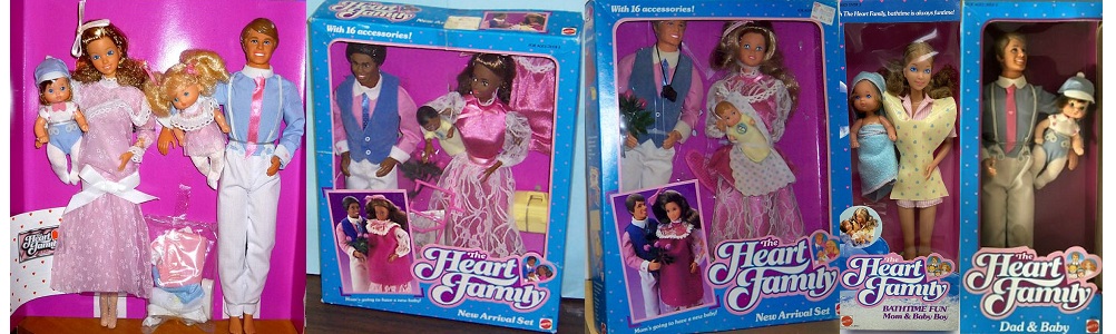 Barbie heart family