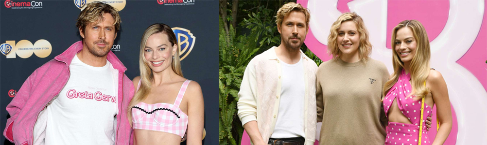 Ryan Gosling's (Ken) looks to promote the Barbie movie