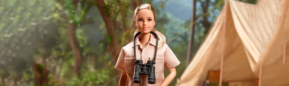Dr. Jane Goodall doll: the first doll in the series made from recycled plastic