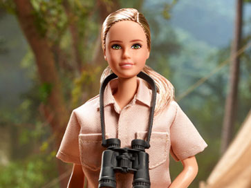 Dr. Jane Goodall doll: the first doll in the series made from recycled plastic