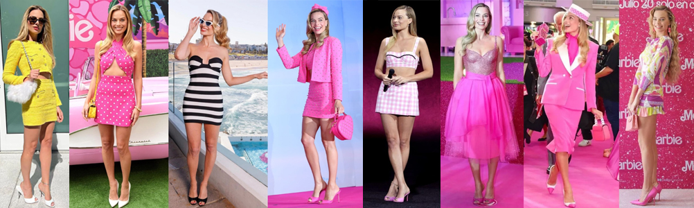 All the Barbie dresses that Margot Robbie wore to promote Barbie the movie